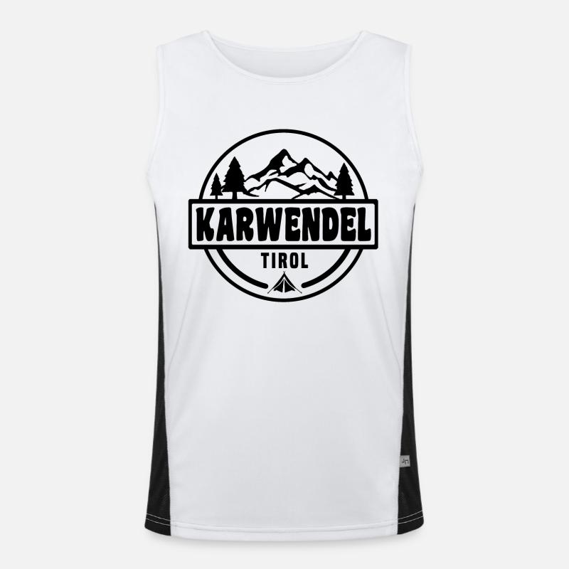 Karwendel Funktionelles Kontrast-Tank Top für Männer 