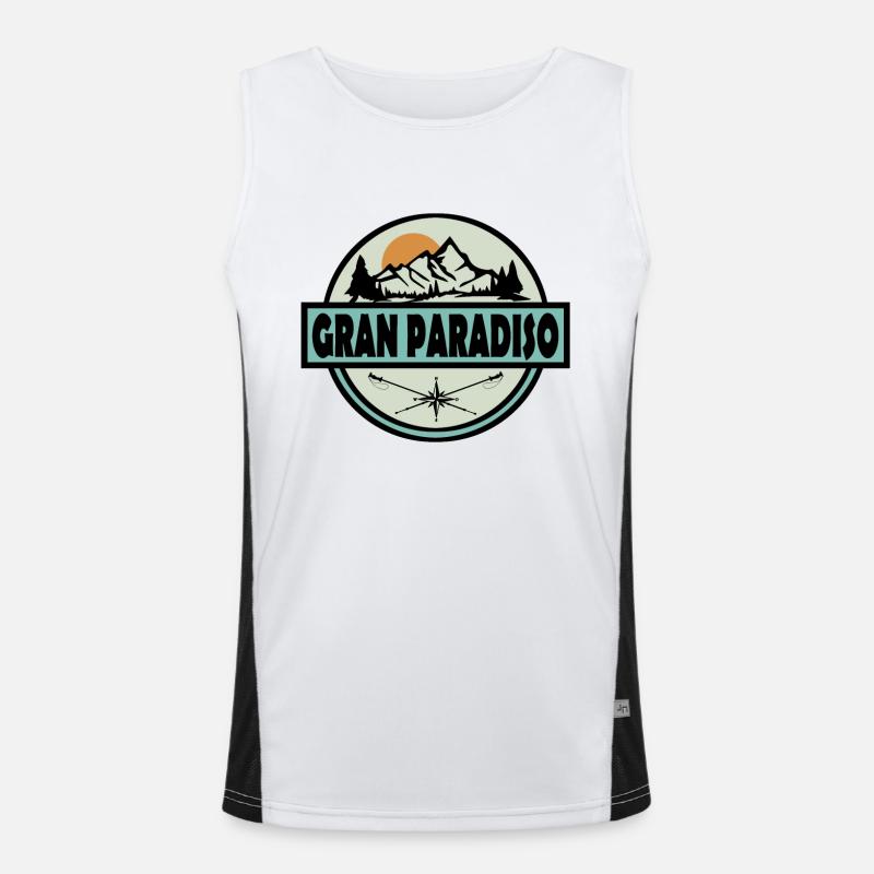 Gran Paradiso Funktionelles Kontrast-Tank Top für Männer 