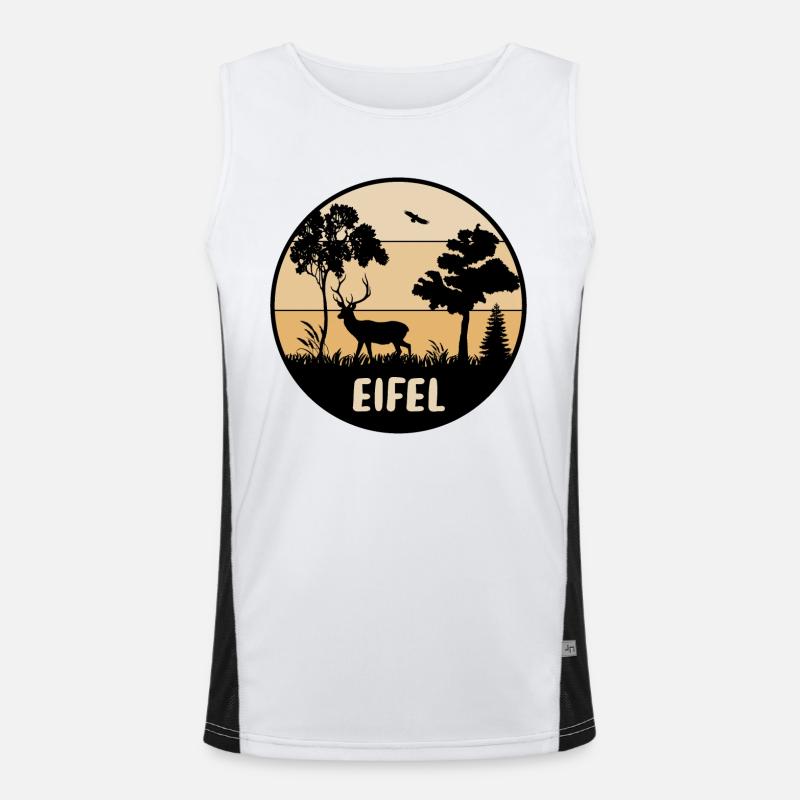 Eifel Funktionelles Kontrast-Tank Top für Männer 