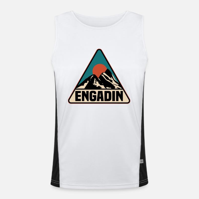 Engadin Funktionelles Kontrast-Tank Top für Männer 