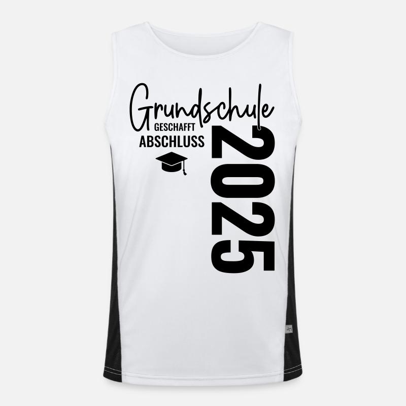 Abschluss 2025 Grundschule Funktionelles Kontrast-Tank Top für Männer 