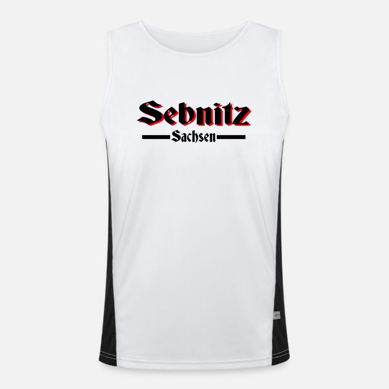 Sebnitz Funktionelles Kontrast-Tank Top für Männer 