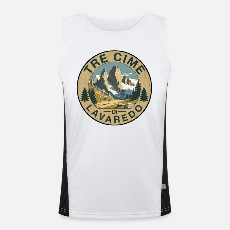 Tri Cime round Men's Functional Contrast Tank Top 