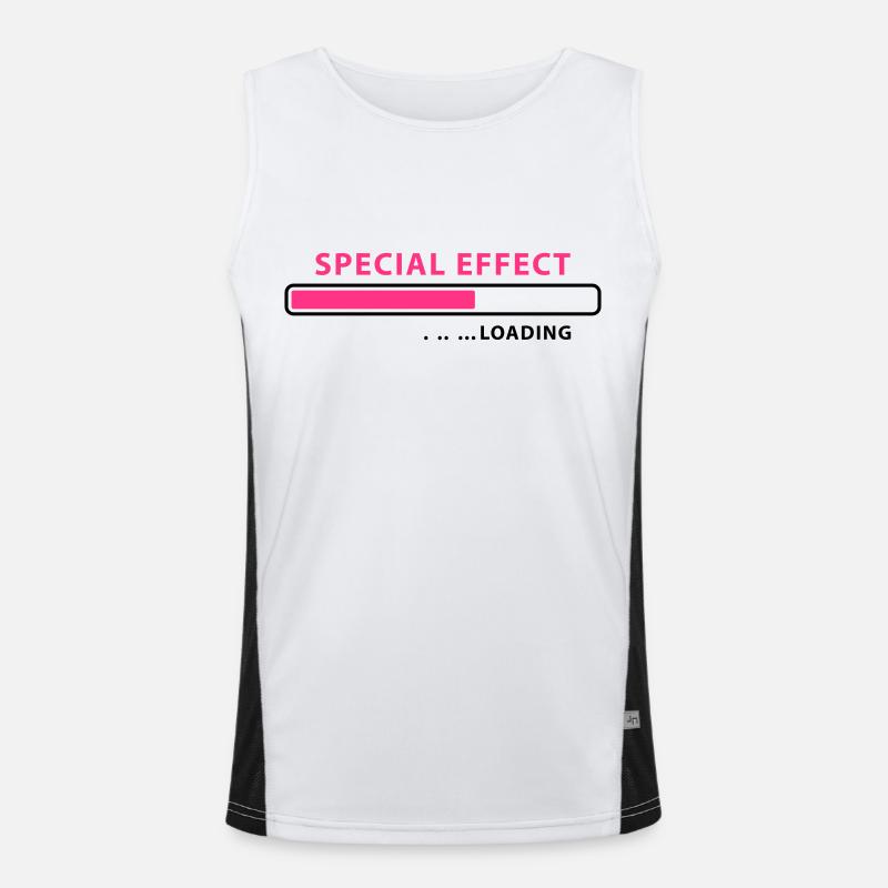 loading Special Effect - be patient Men's Functional Contrast Tank Top 