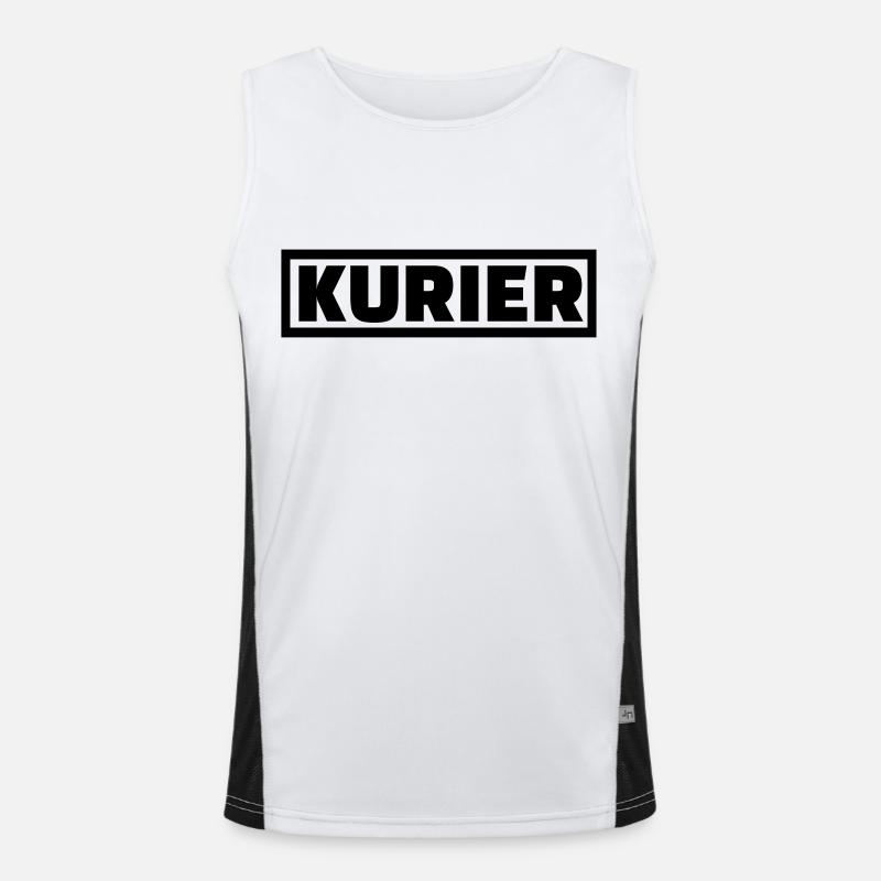 Kurier Funktionelles Kontrast-Tank Top für Männer 