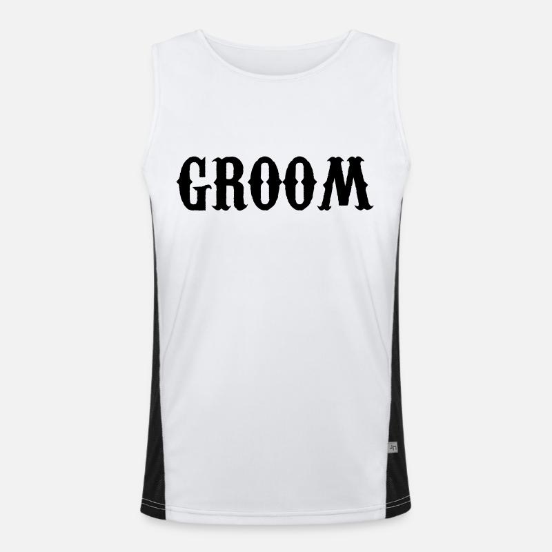 groom Men's Functional Contrast Tank Top 