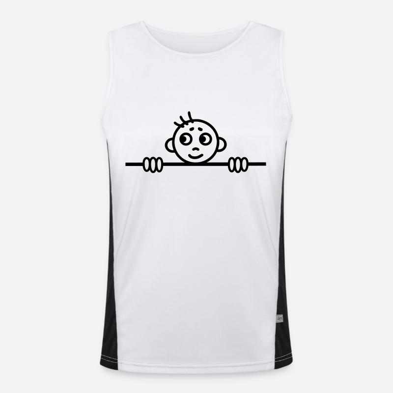 Junge hallo Funktionelles Kontrast-Tank Top für Männer 