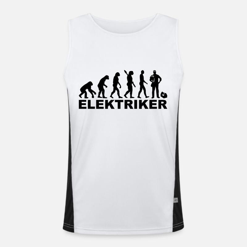 Elektriker Funktionelles Kontrast-Tank Top für Männer 