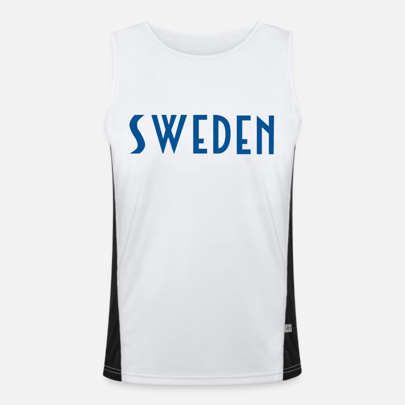 Schweden Funktionelles Kontrast-Tank Top für Männer 