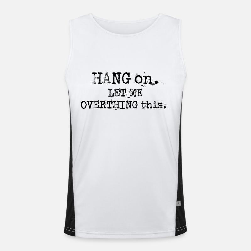 LET ME OVERTHING Men's Functional Contrast Tank Top 
