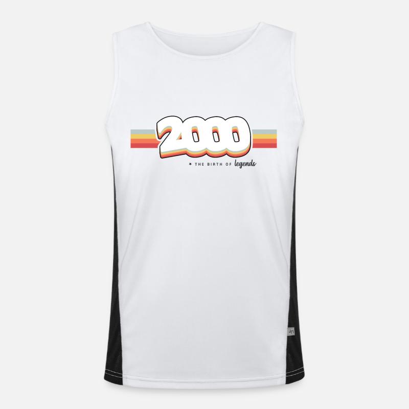 2000 Die Geburt der Legenden Funktionelles Kontrast-Tank Top für Männer 