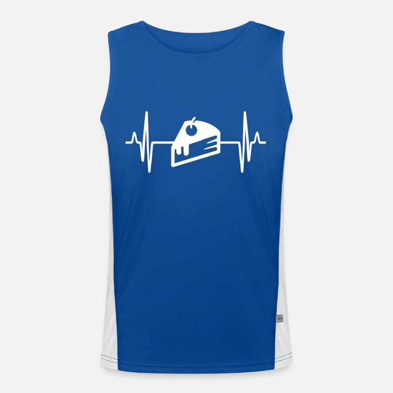 Cake cheesecake pulse Men's Functional Contrast Tank Top 