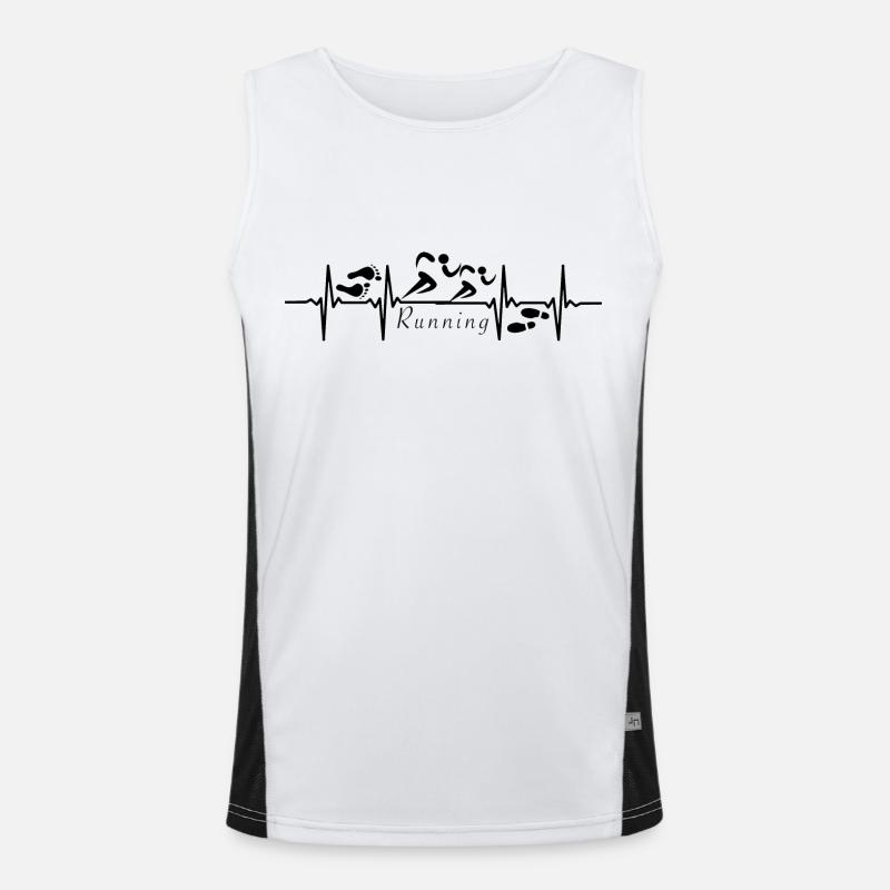 Puls Design en cours d’exécution Débardeur respirant contrasté Homme 