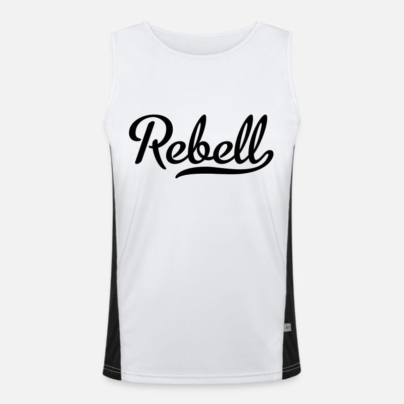 Rebell Funktionelles Kontrast-Tank Top für Männer 