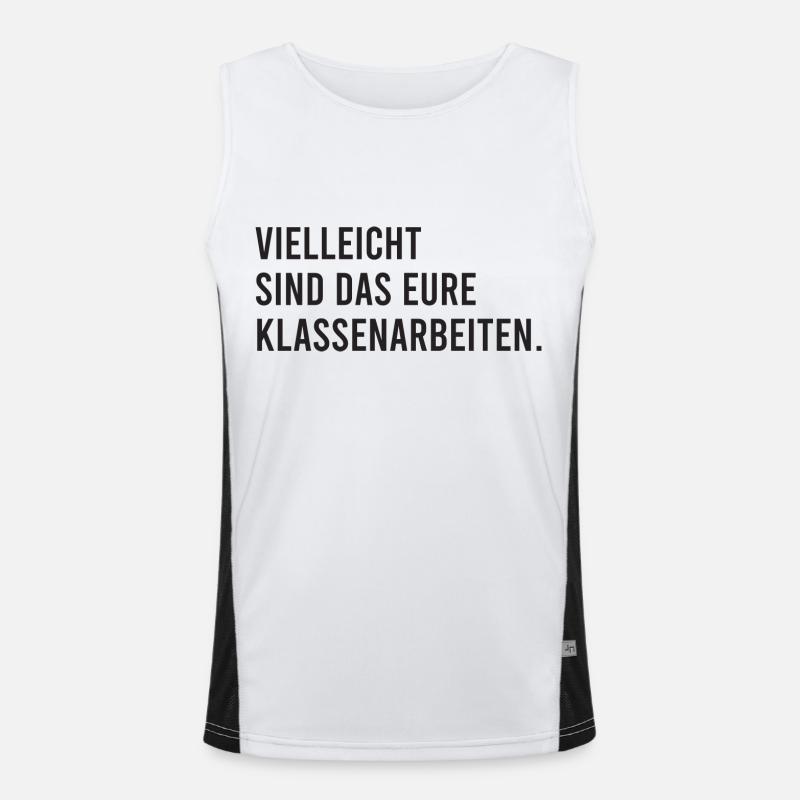Vielleicht sind das eure Klassenarbeiten Funktionelles Kontrast-Tank Top für Männer 