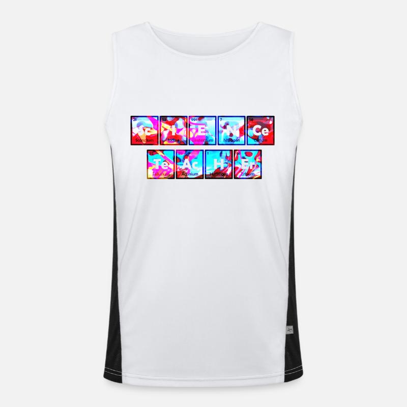Science Science Scientist Physics Lab DNA Men's Functional Contrast Tank Top 