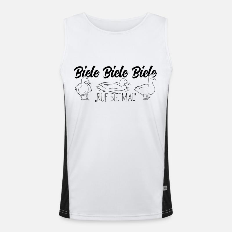 Biele Biele Biele Ruf sie mal Funktionelles Kontrast-Tank Top für Männer 