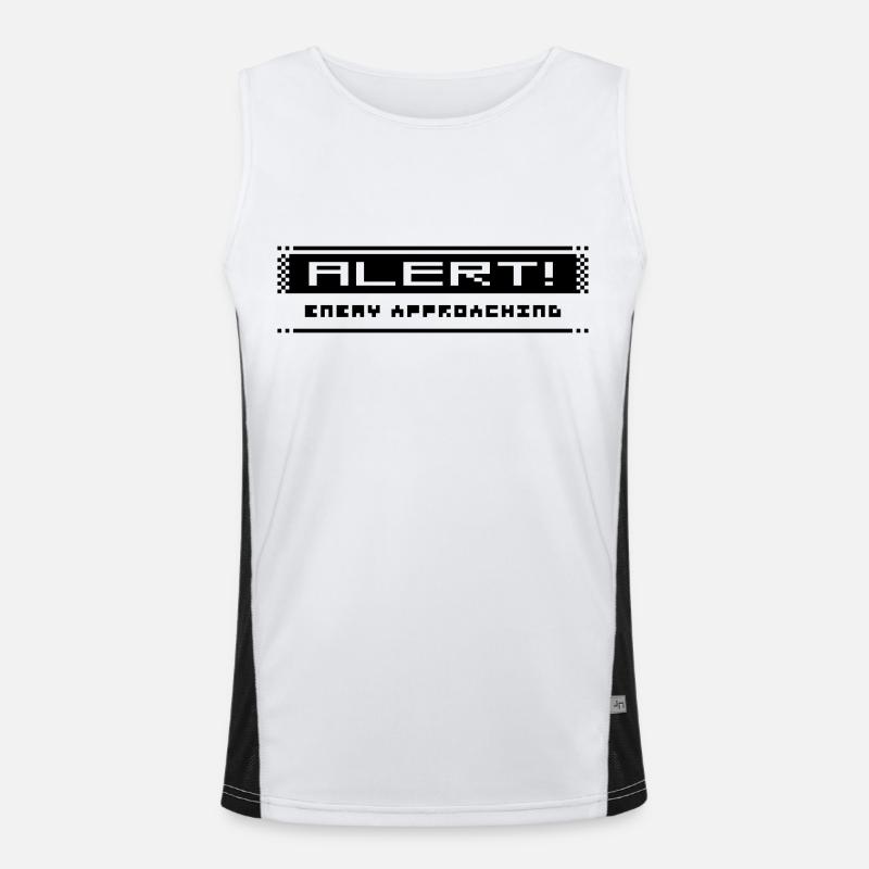 8Bit Alarm Funktionelles Kontrast-Tank Top für Männer 