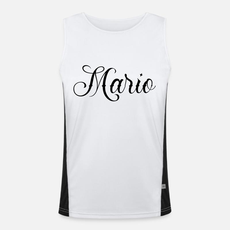 mario Funktionelles Kontrast-Tank Top für Männer 