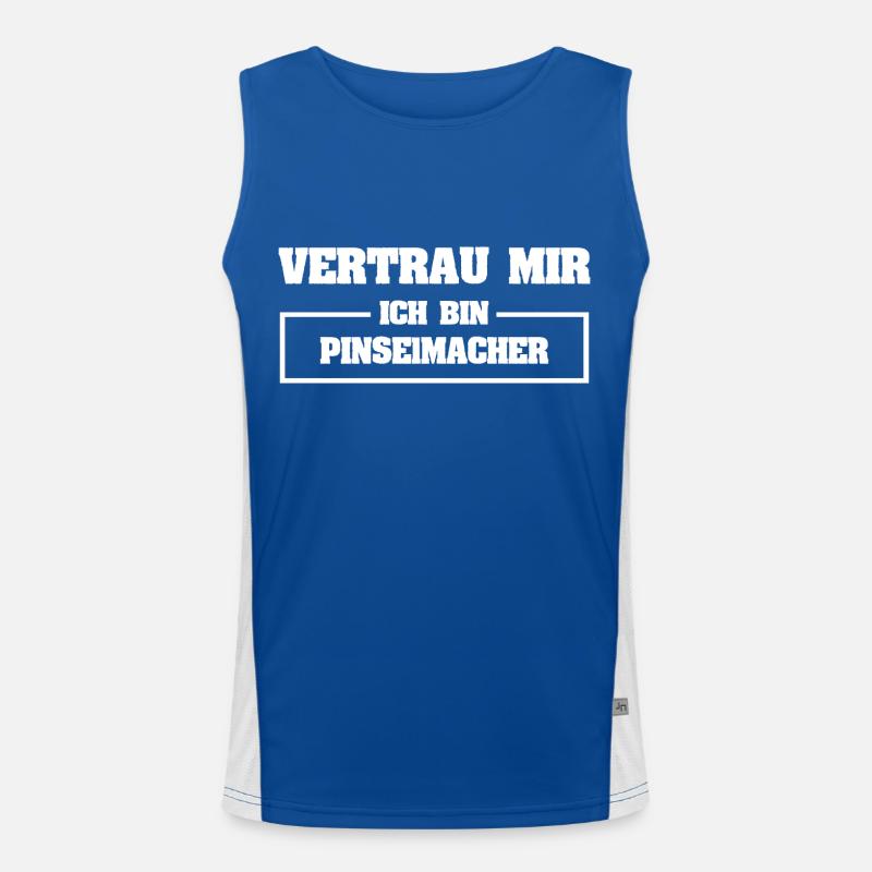 Gift for Brush Maker Men's Functional Contrast Tank Top 
