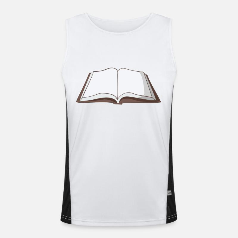 Buch Funktionelles Kontrast-Tank Top für Männer 