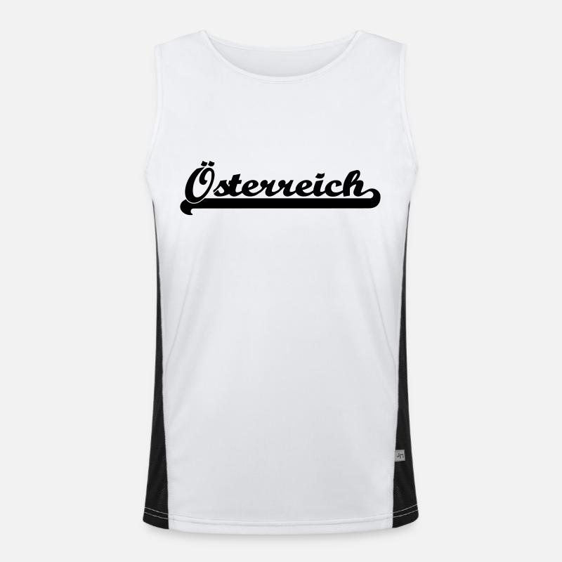 austria writing Men's Functional Contrast Tank Top 