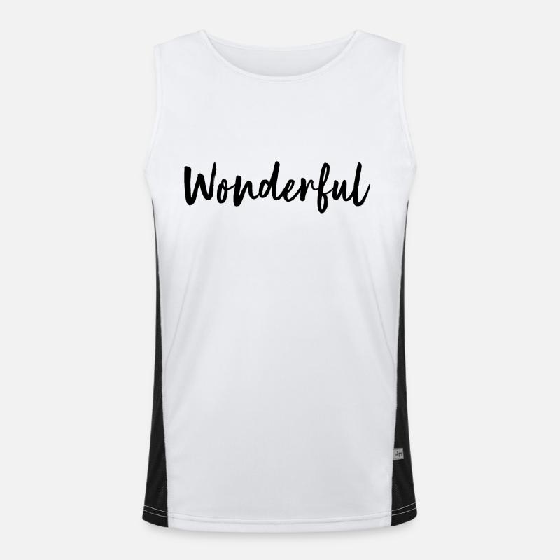 Wonderful Men's Functional Contrast Tank Top 