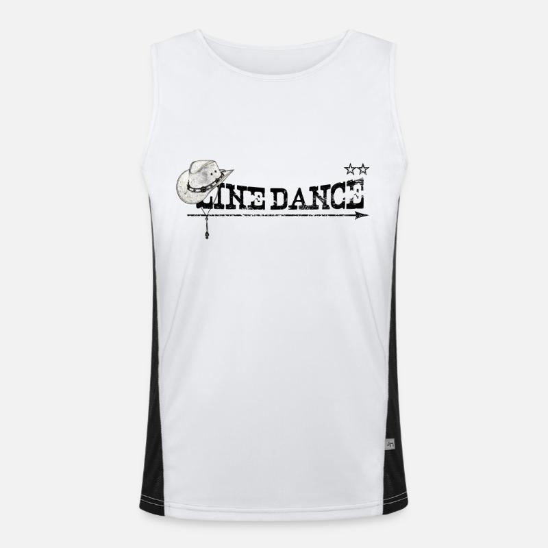 line dance Men's Functional Contrast Tank Top 
