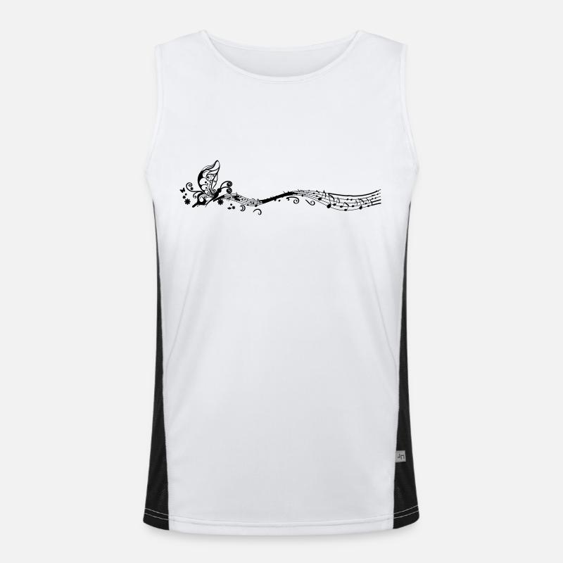 Musik Funktionelles Kontrast-Tank Top für Männer 