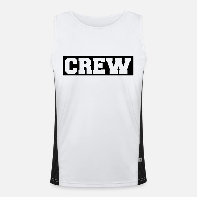 Crew Débardeur respirant contrasté Homme 