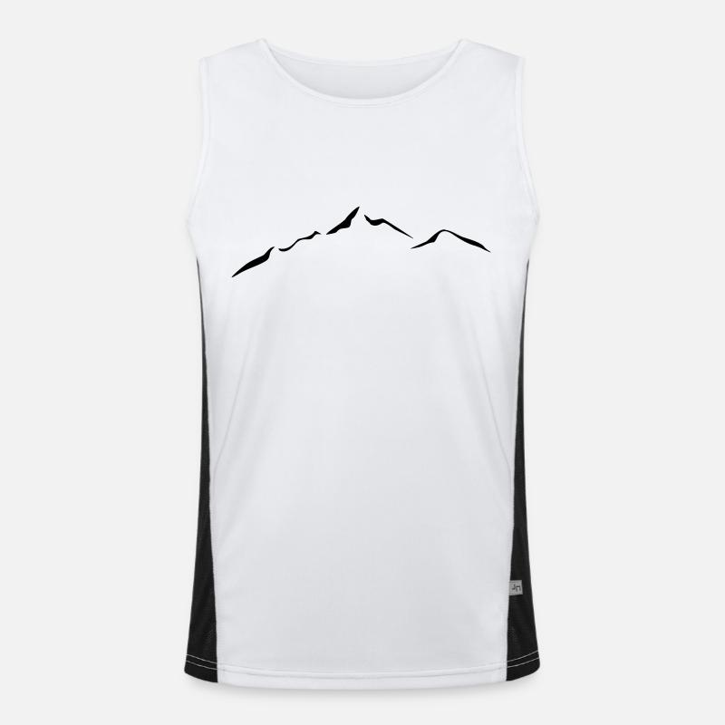 berge4a Funktionelles Kontrast-Tank Top für Männer 