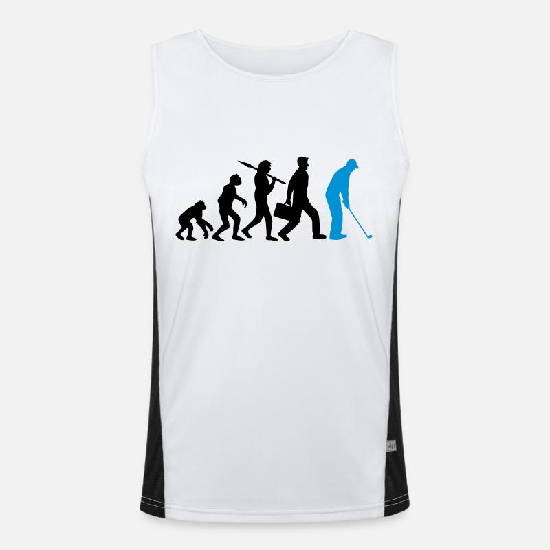 Golf spielen Evolution Funktionelles Kontrast-Tank Top für Männer 