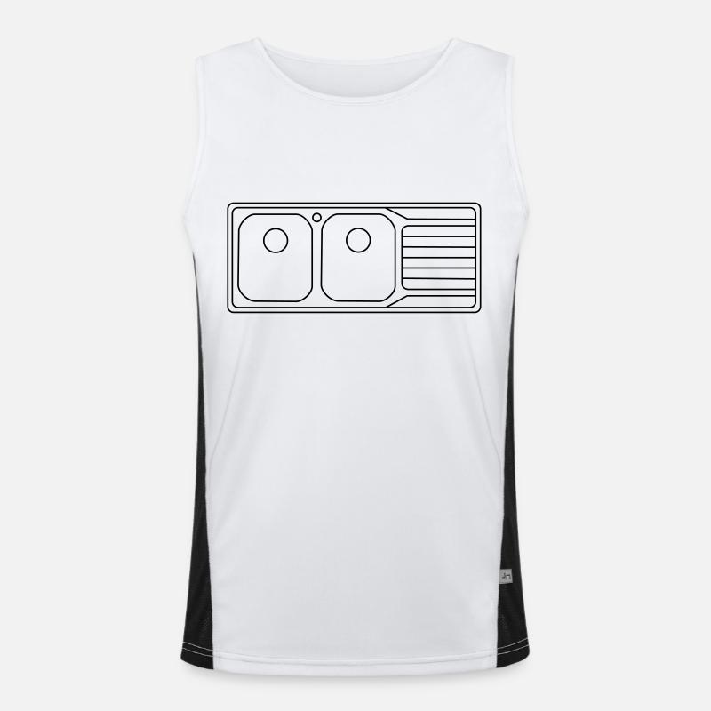 Double_sink_av6 Men's Functional Contrast Tank Top 