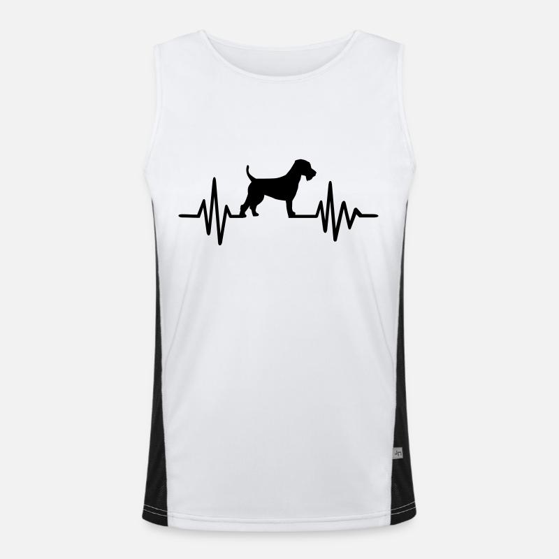 Welsh Terrier Funktionelles Kontrast-Tank Top für Männer 