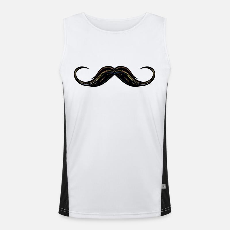 mustache mustache Men's Functional Contrast Tank Top 