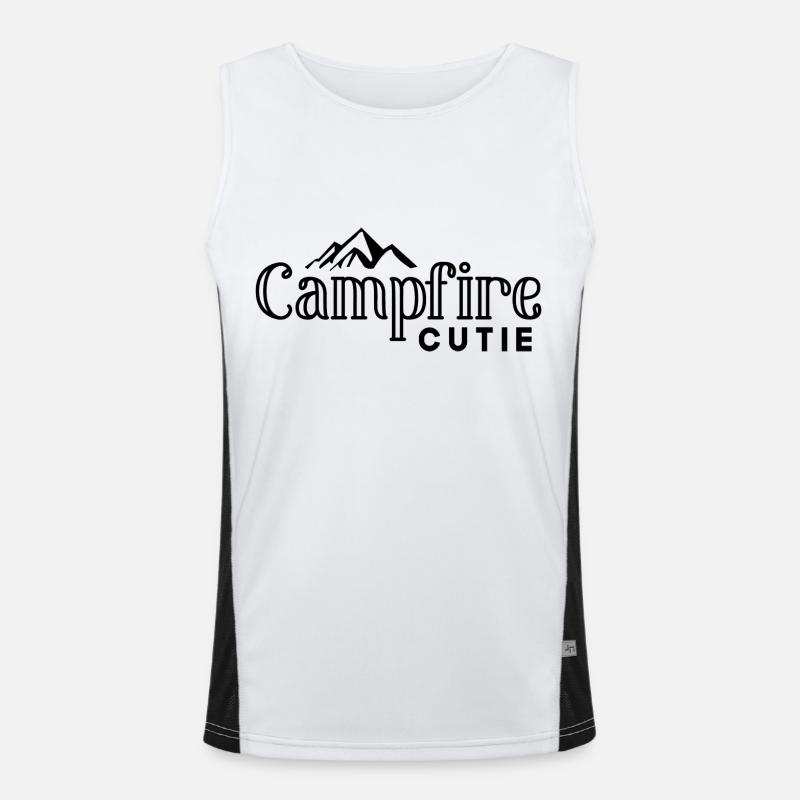 Feu de camp mignon Débardeur respirant contrasté Homme 