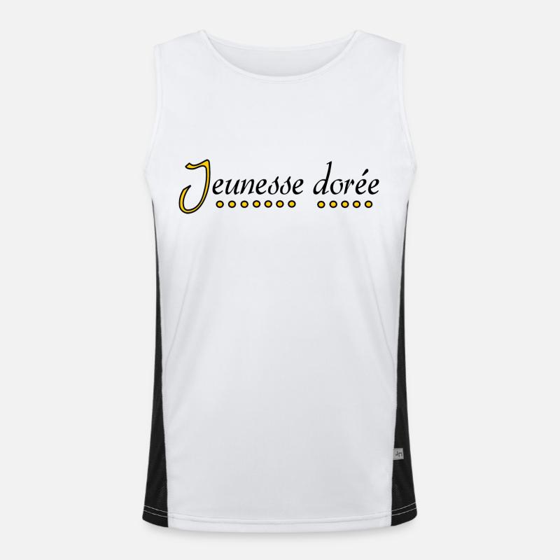 Jeunesse dorée Funktionelles Kontrast-Tank Top für Männer 