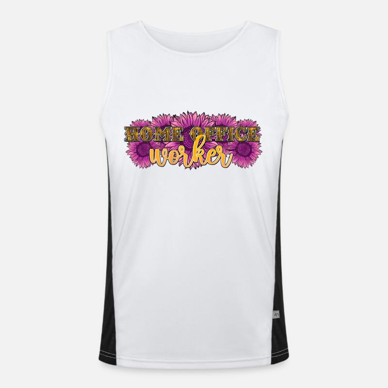 Home Office Worker Men's Functional Contrast Tank Top 
