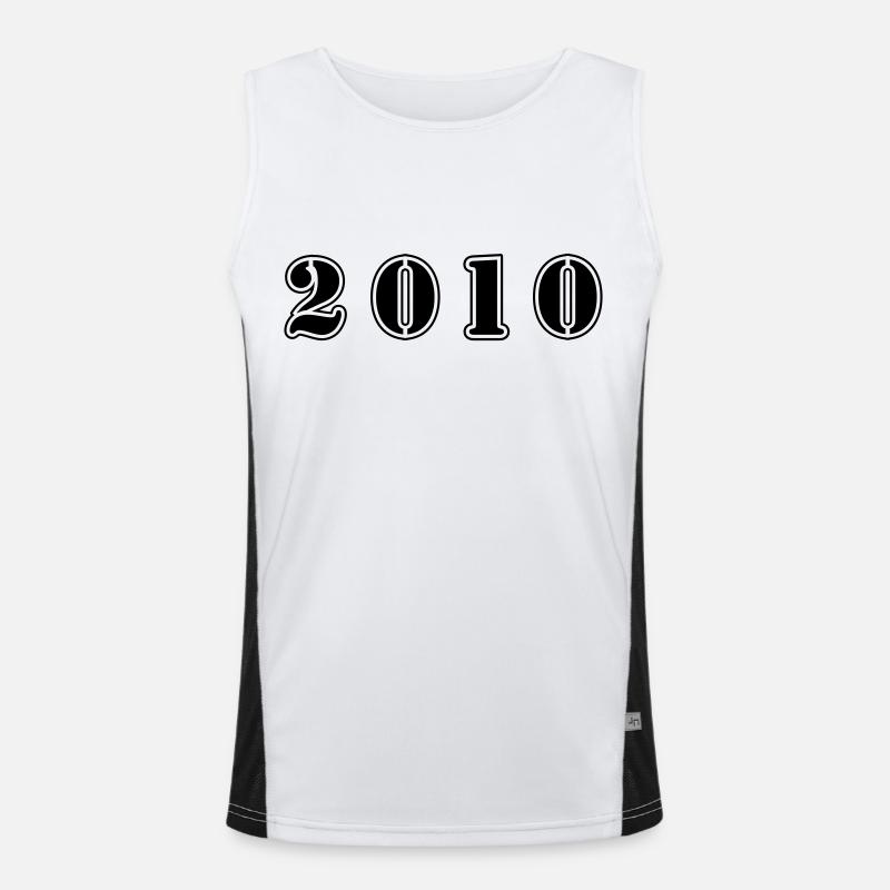 Anniversaire 2010 Débardeur respirant contrasté Homme 
