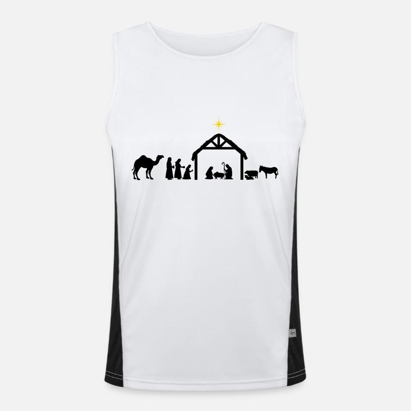 Krippe Funktionelles Kontrast-Tank Top für Männer 