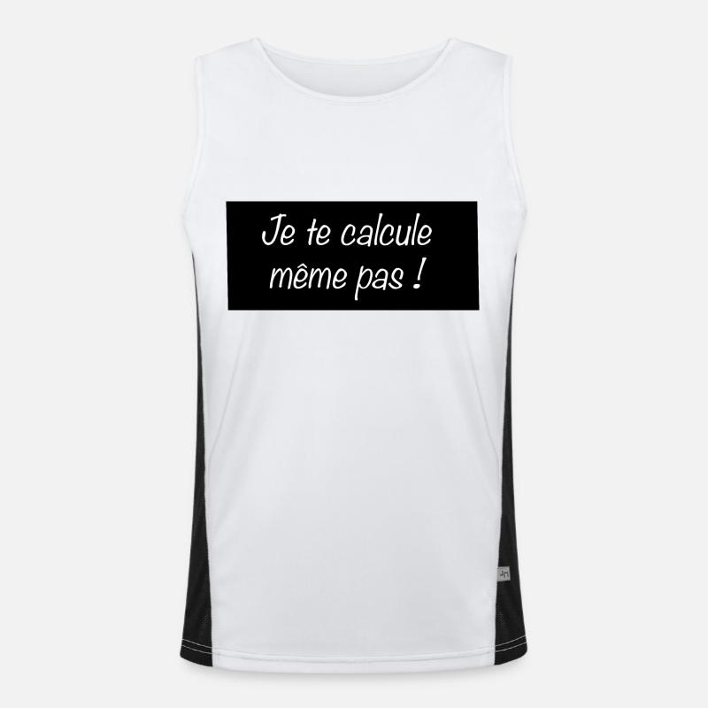 Je te calcule même pas Débardeur respirant contrasté Homme 