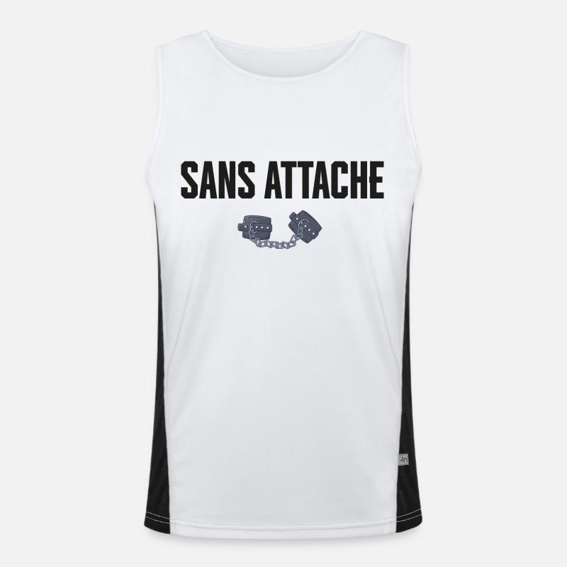 Sans attache cadeau célabataire Débardeur respirant contrasté Homme 