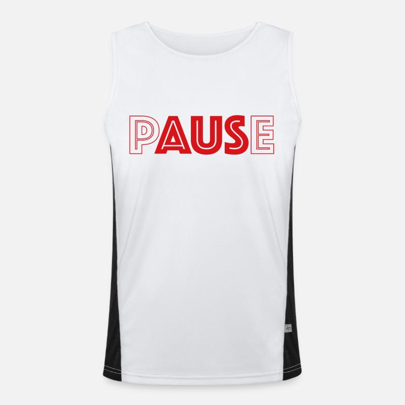 pAUSe Funktionelles Kontrast-Tank Top für Männer 
