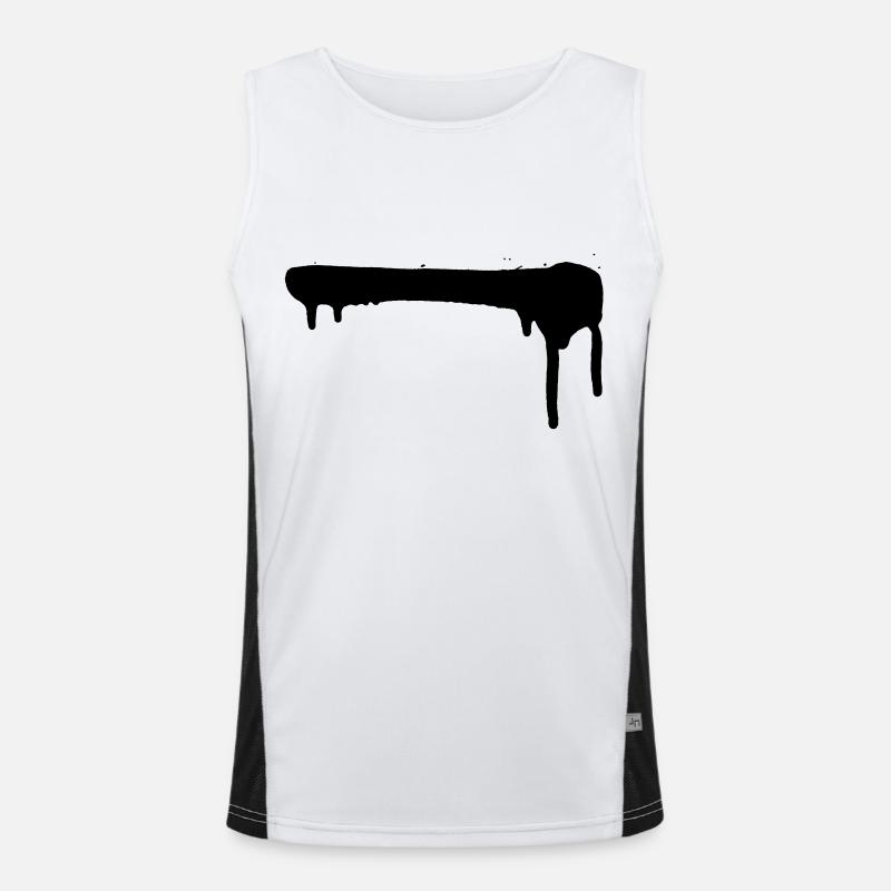 Graffiti Streifen Funktionelles Kontrast-Tank Top für Männer 