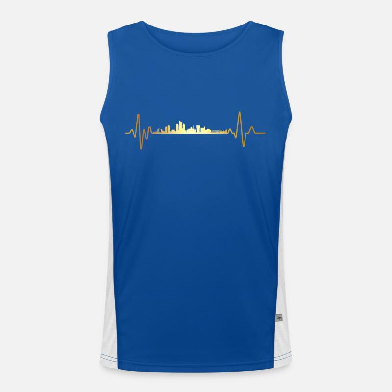 Heartbeat Amman Jordan Men's Functional Contrast Tank Top 