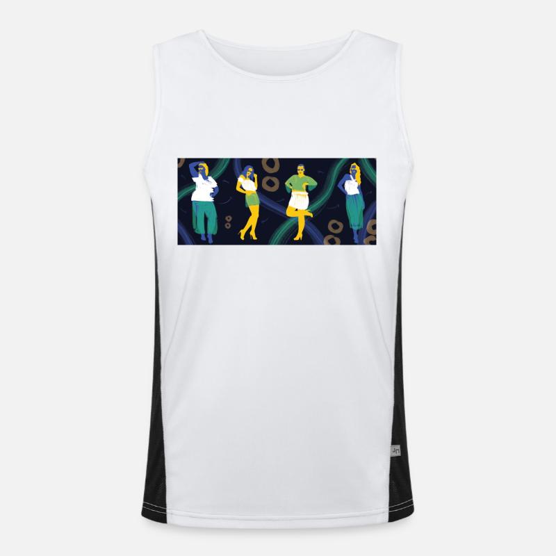 Zero waste Men's Functional Contrast Tank Top 