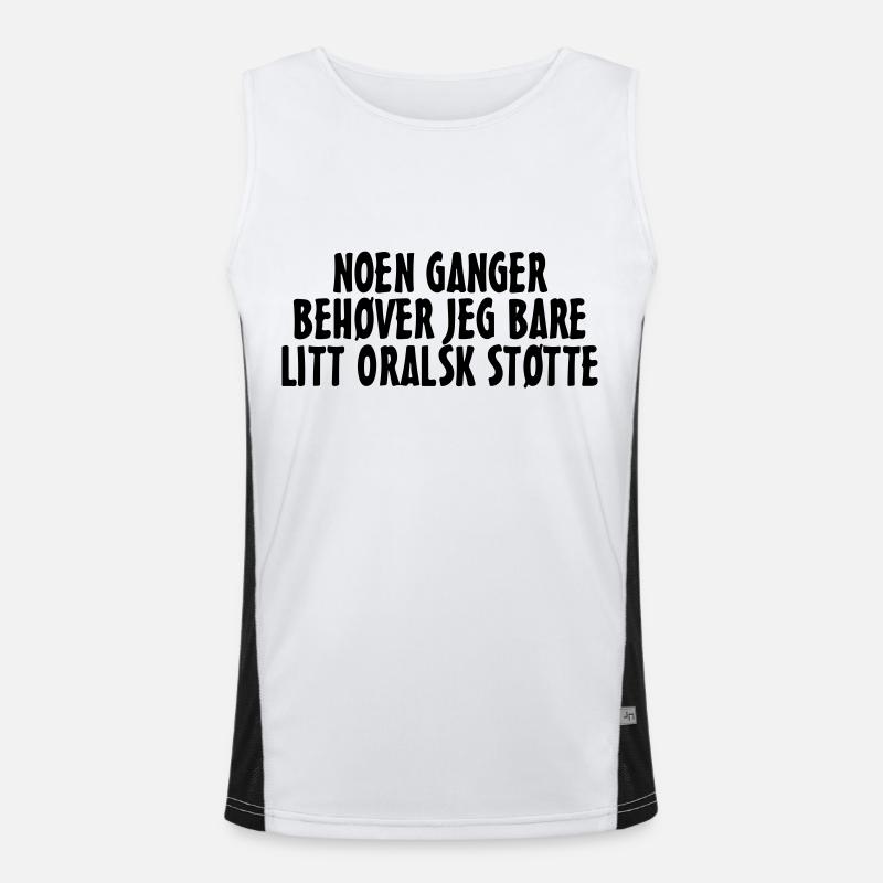 oral support Men's Functional Contrast Tank Top 