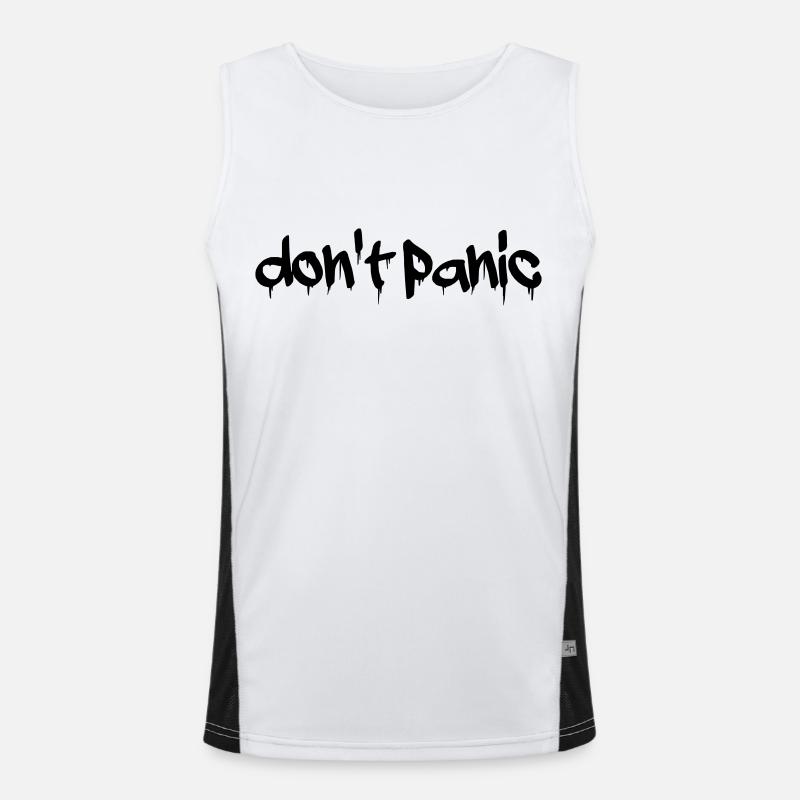 Don't panic Men's Functional Contrast Tank Top 