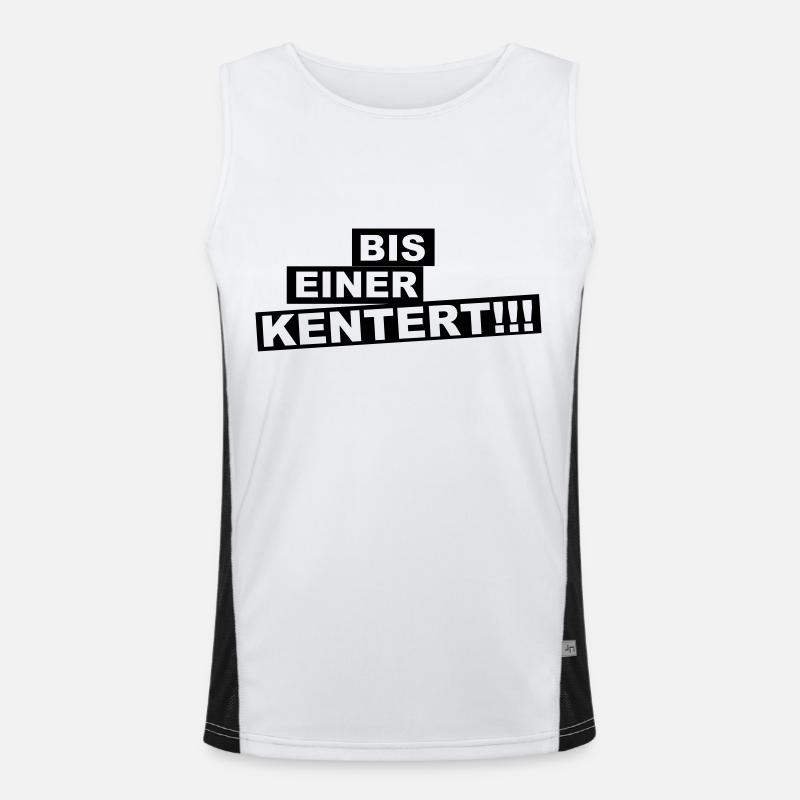 Bis einer kentert! Funktionelles Kontrast-Tank Top für Männer 