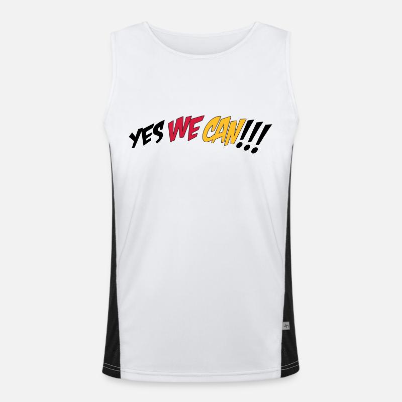 Fußball EM Funktionelles Kontrast-Tank Top für Männer 